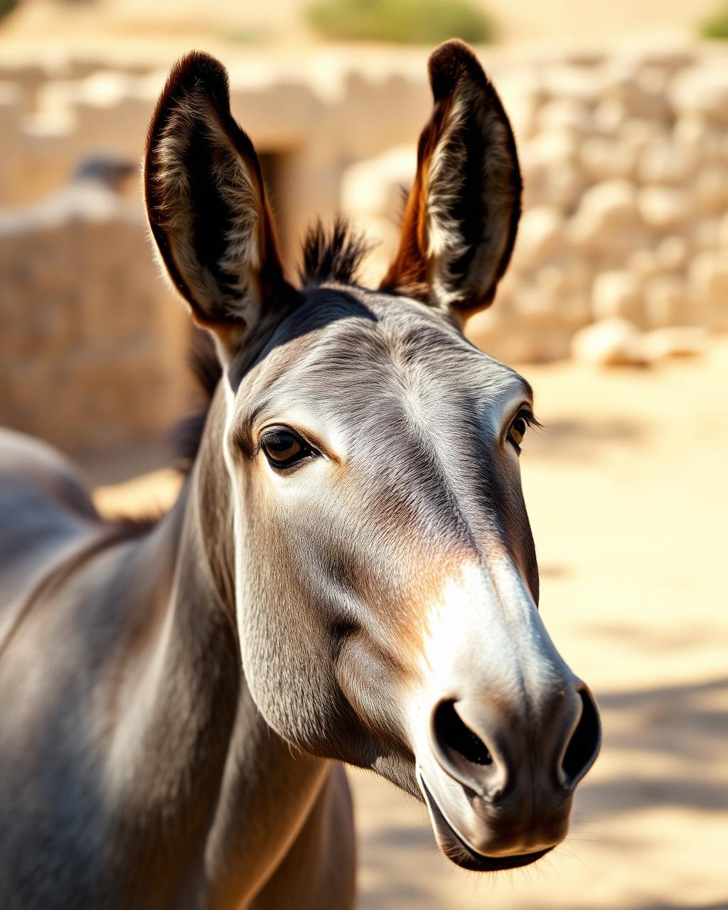 Guapetón, a donkey living at Donkey Dreamland