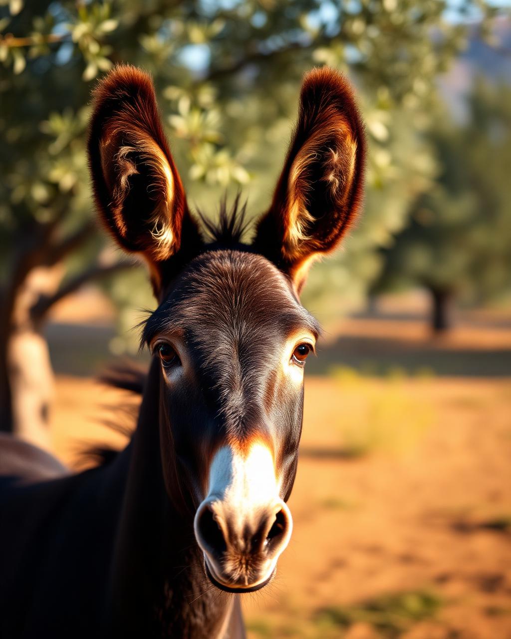 Wilbur, a donkey living at Donkey Dreamland