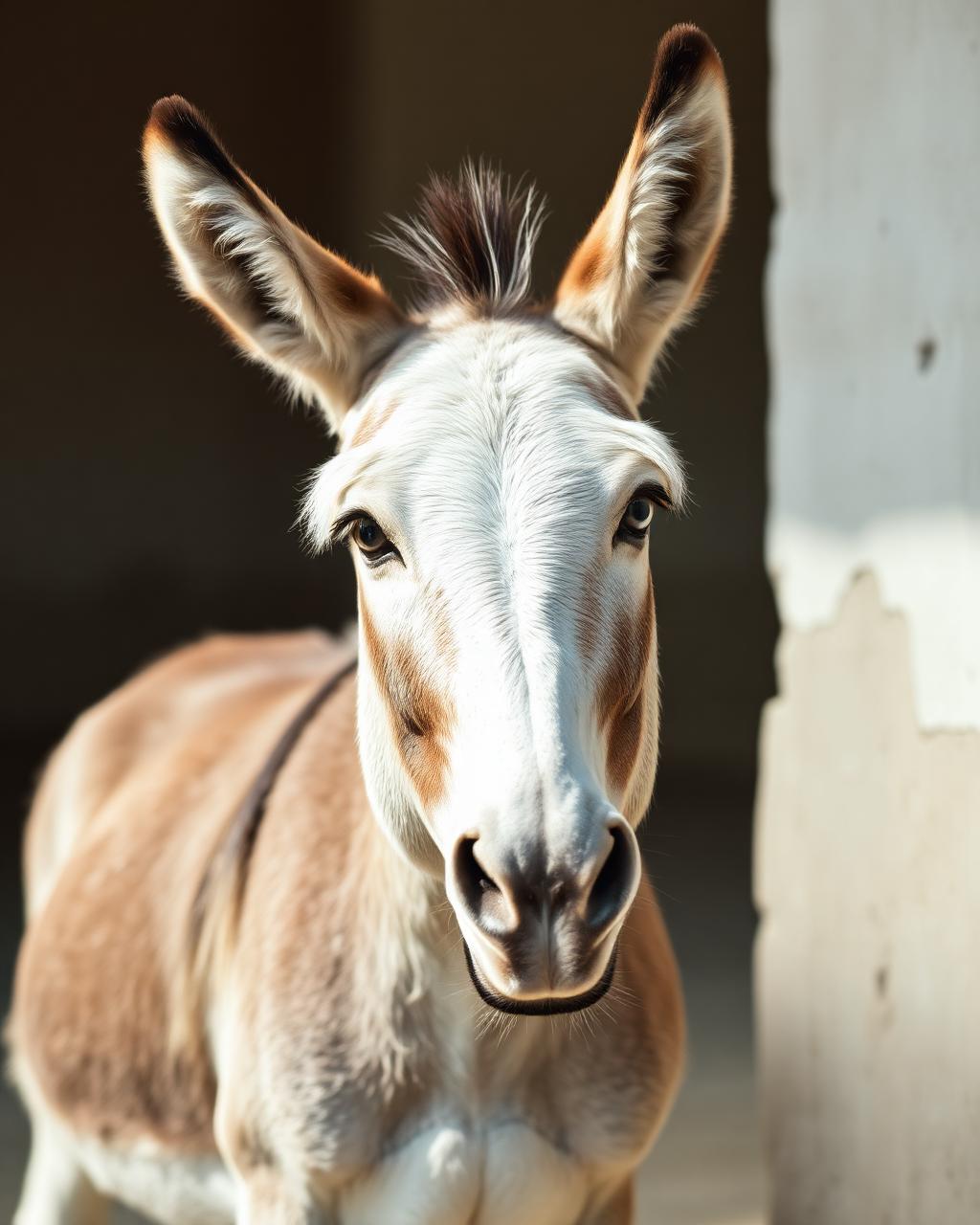 Bombón, a donkey living at Donkey Dreamland