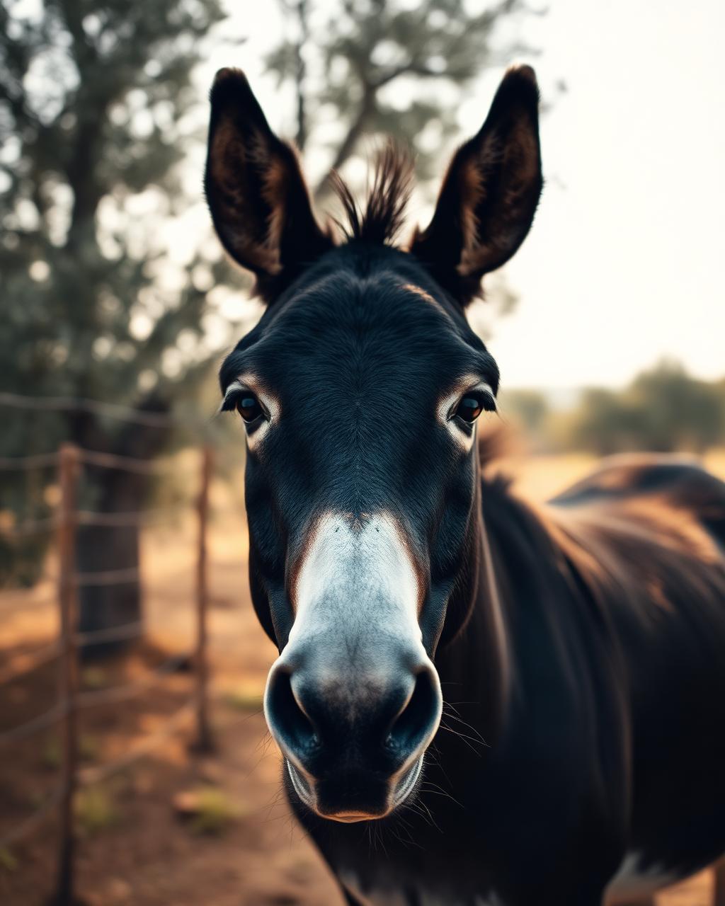 Rino, a donkey living at Donkey Dreamland